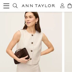 Ann Taylor Vest XL New